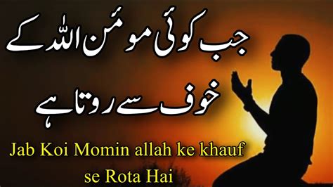 Jab Koi Momin Allah Ke Khwab Se Rota Hai Beautiful Spiritual Quotes