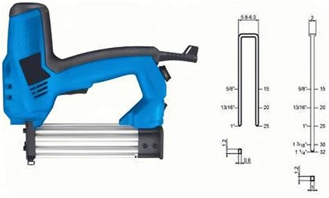 Powerful Electric Tacker Brad Nailer Nail Gun Staple Gun Woodworking