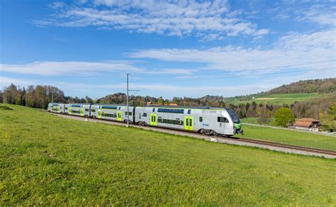 RABe 515 014 der BLS zwischen Lanzenhäusern und Schwarzwasserbrücke