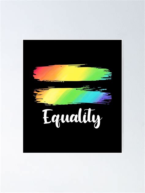 Equality Lgbtq Acceptance Rainbow Flag Pride Month Supporter Poster For Sale By Haselshirt