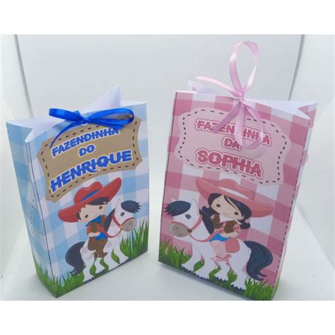 Sacolinha Lembrancinha Fazendinha 15 Unidades Shopee Brasil