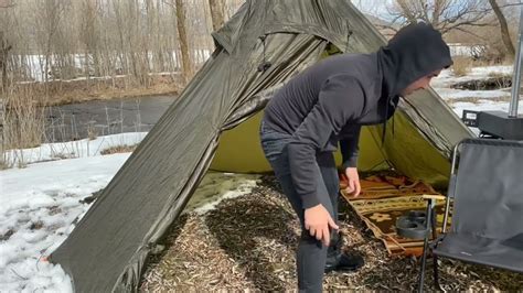 Extreme Winter Camping In Alaska 46C Backcountry Hot Tent Camping