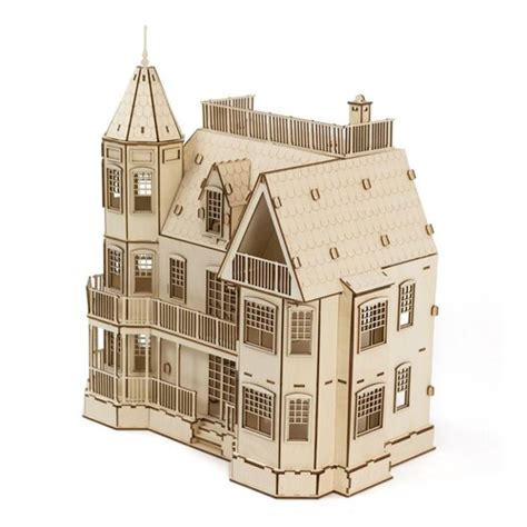 Gothic Dollhouse Kit Wooden Dollhouse Gothic Mansion Diy Etsy