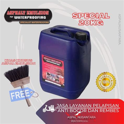 Jual Aspal Cair Emulsion Untuk Waterproofing Varian Ukuran 20Kg 100Kg