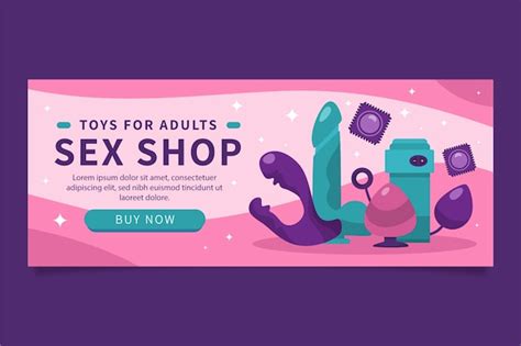 Free Vector Flat Design Sex Toys Banner