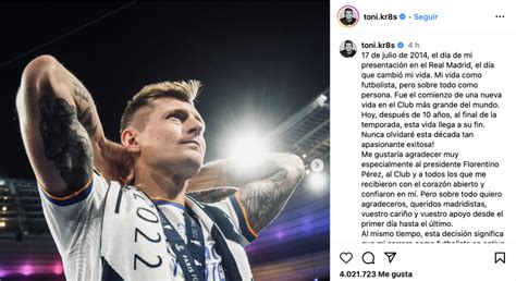 Toni Kroos Cuelga Las Botas Y Anuncia Su Adi S Al F Tbol Huaral