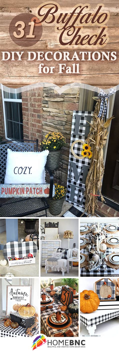 Buffalo Check Diy Fall Decorations Homebnc