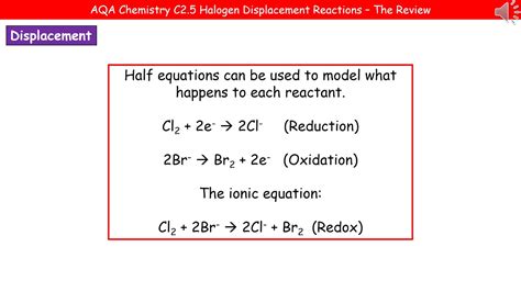 Aqa Chemistry C Halogen Displacement Reactions Youtube