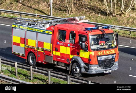 LANCASHIRE Fire & Rescue, emergency vehicle, rescue firefighter, safety, engine, red fire truck ...