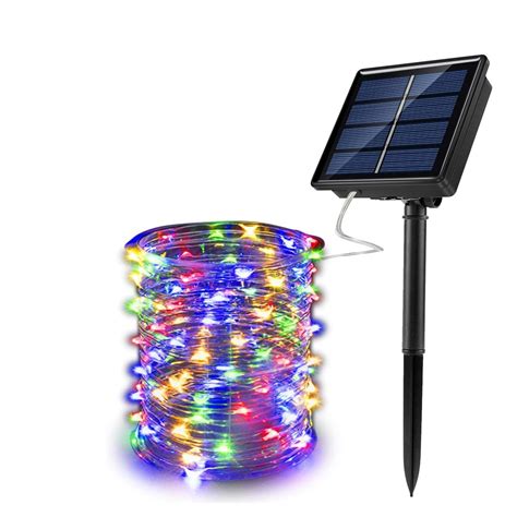 20m Led Outdoor Solar Copper String Fairy Light 200led Multicolor Shop Today Get It