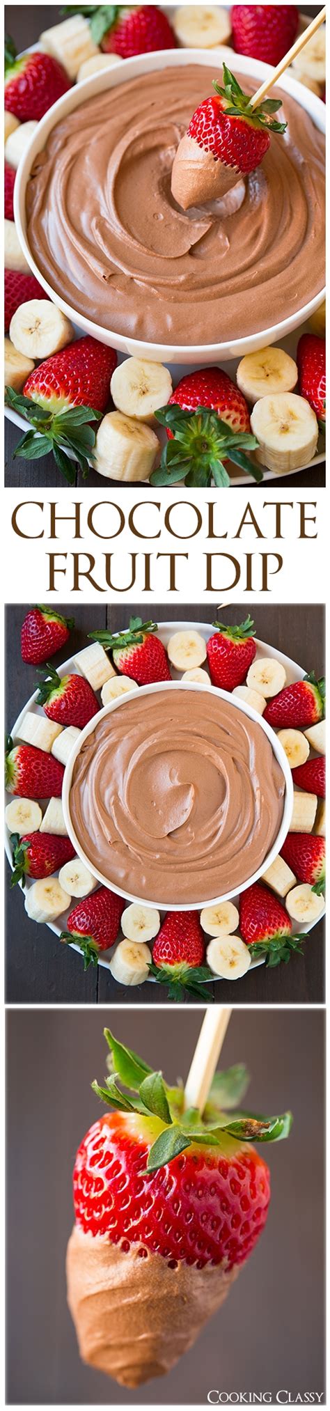 Easy Chocolate Fruit Dip Cooking Classy