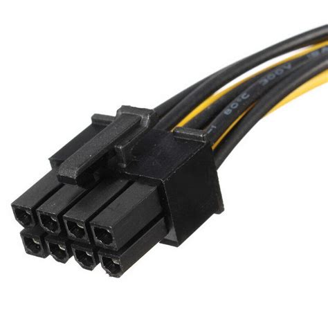 Dual 4 Pin Molex IDE To 8 Pin PCI Express Power Cable PCI E Adapter