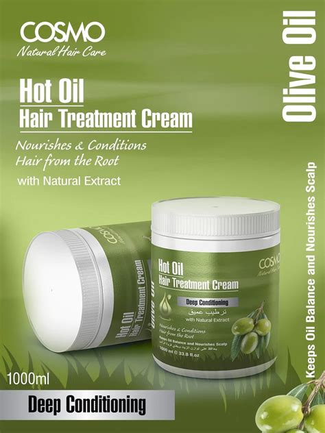 Cosmo Hot Oil Hair Treatment Cream Olive Oil 1000ml Cosmo Series