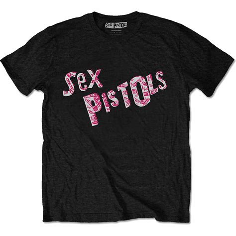 Sex Pistols Tričko Multi Logo Pánské Musicwear Trička Mikiny