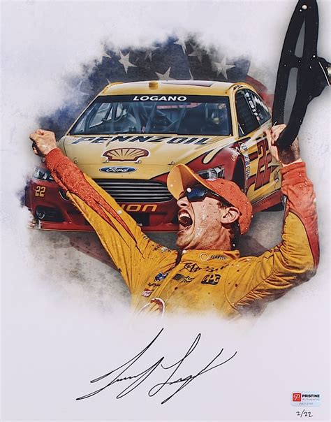 Joey Logano Signed NASCAR "Daytona 500 Win" Limited Edition 11x14 Photo ...