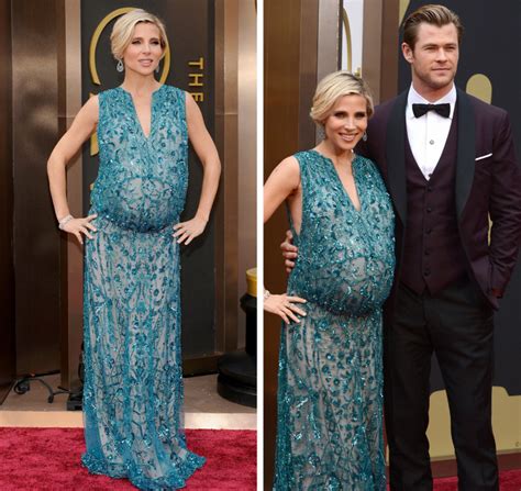 Pregnant Celebrities In Dresses