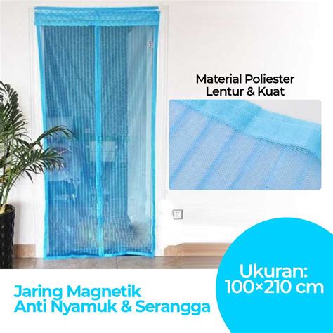 Jual TaffHOME Tirai Pintu Jaring Magnetik Anti Nyamuk Mesh Net