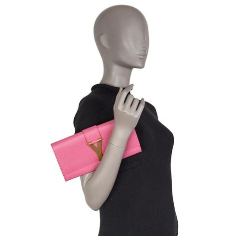 Yves Saint Laurent Pink Leather Y Clutch Bag At 1stdibs Yves Saint