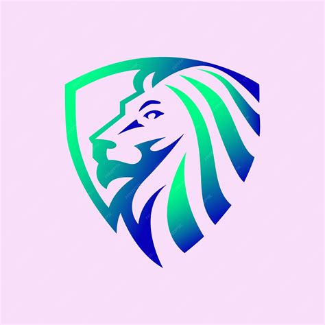 Premium Vector Lion Logo Design Vector Color Gradation Illustration