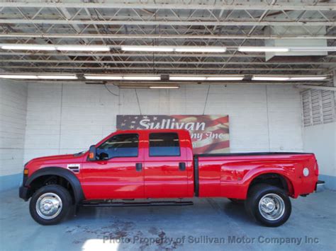 Xl Low Miles 4 Dr Crew Cab Truck Manual Diesel 6 8l 30 Valve Sohc Efi Triton V10 1fdxw47r58eb35428