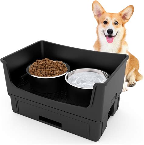 Pet Supplies Hikingo Dog Bowls Mess Proof Pet Feeder Dog Food And