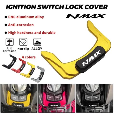 Nmax V Motorcycle Cnc Door Switch Electric Ignition Lock Cover For