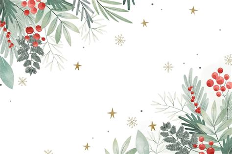 Fondo De Navidad Acuarela Vector Premium