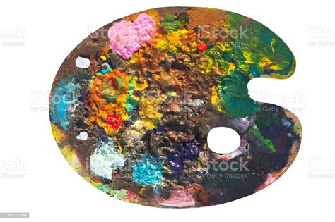 Isolated Color Palette For Painting Stock Photo - Download Image Now - Art, Art And Craft, Art ...