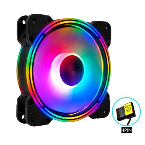 Quạt Tản Nhiệt Fan Case Led RGB Coolmoon K3 Tự Động Đổi Màu Không