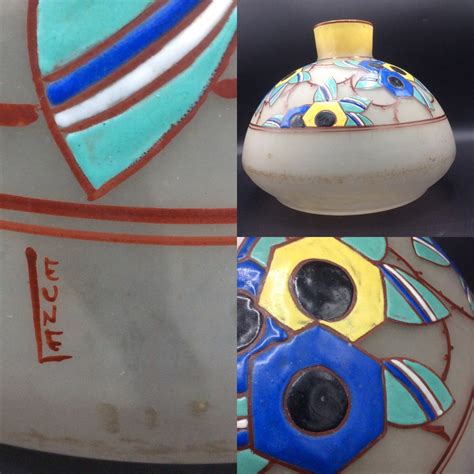 Proantic Vase Art Deco De La Verrerie De Leune