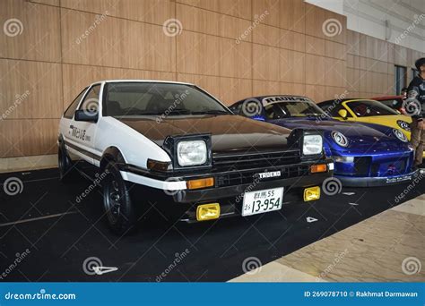 Toyota Corolla Sprinter Trueno Ae Replica Of Initial D On Display At