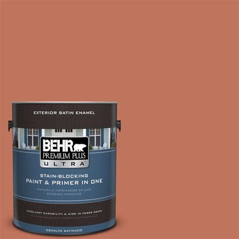 BEHR Premium Plus Ultra 1 Gal PMD 11 Warm Terra Cotta Satin Enamel