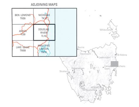 Douglas River 1 50000 Topographic Map Tasmap Maps Books And Travel Guides