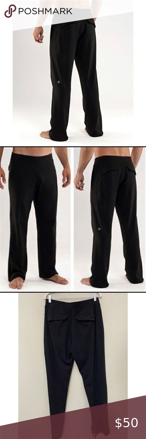 LULULEMON Mens Black Kung Fu Pant MEDIUM TALL