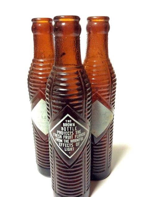 Vintage Orange Crush Bottle Brown Ribbed Orange Crush Etsy