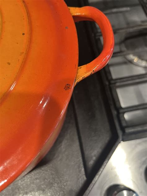 La Creuset Dutch Oven Pot Cast Iron Vintage Ombré Orange Red Ebay