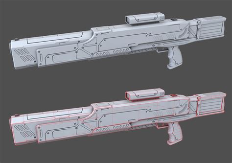 3d Laser Cannon Gun Pbr