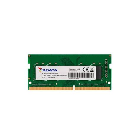 Memoria Ram Adata Portátil DDR4 4GB BUS 2666MHz M E SISTEMAS S A S