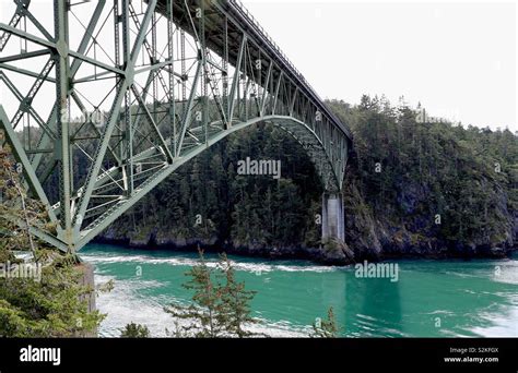 Deception Pass Bridge Stock Photo - Alamy