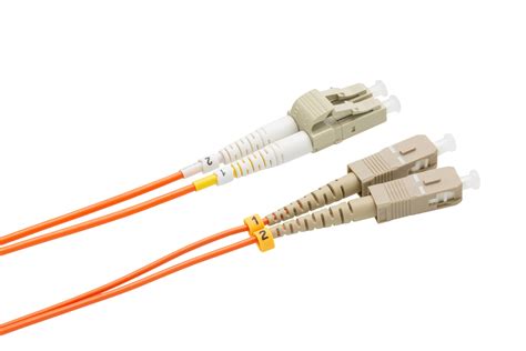 M1dlcuscuxxm2mm Fiber Patch Cable Om1 Lc Upc To Sc Upc Multimode Duplex 2mm Orange Jacket