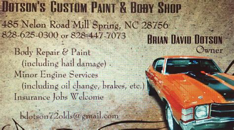 Dotson's Custom Paint & Body - Home