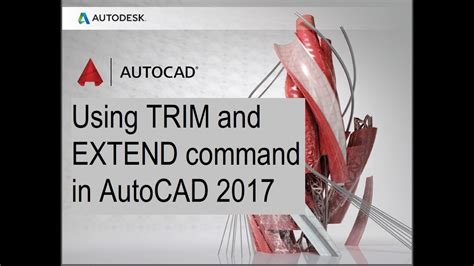 How To Using The Trim And Extend Command In Autocad Youtube