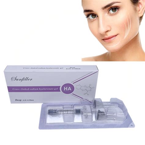 2ml Sunfiller Cross Linked Injectable Hyaluronic Dermal Fillers For