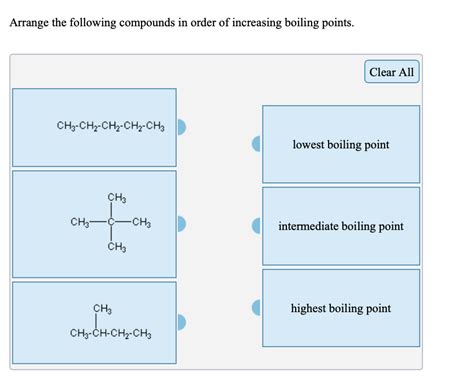 Answered Arrange The Following Compounds In Bartleby