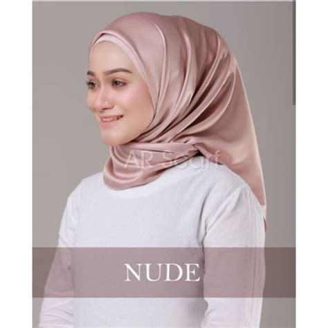 Tudung Bawal Satin Matte Code Nude Shopee Malaysia
