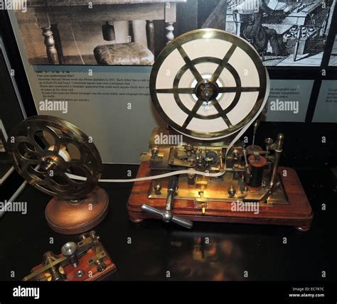 Morse Telegraph Apparatus Circa 1860 Stock Photo Alamy