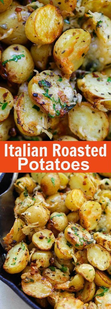 Easy Italian Roasted Potatoes Rasa Malaysia Recipe Potato Recipes