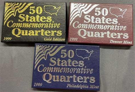 1999 50 States Commemorative Washington Quarters Philadelphia Mint