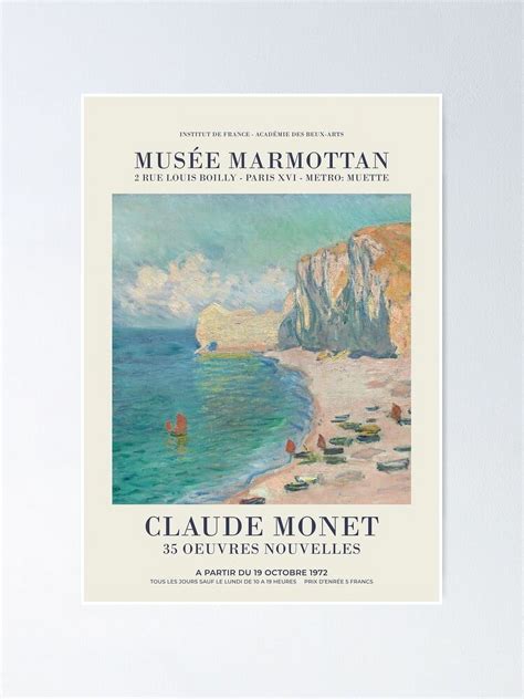 Claude Monet Etretat The Beach And The Falaise D Amont Modern Art