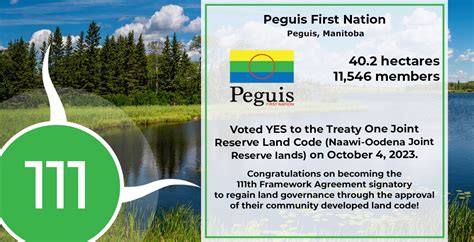 Peguis First Nation Votes Yes Now The Th Framework Agreement